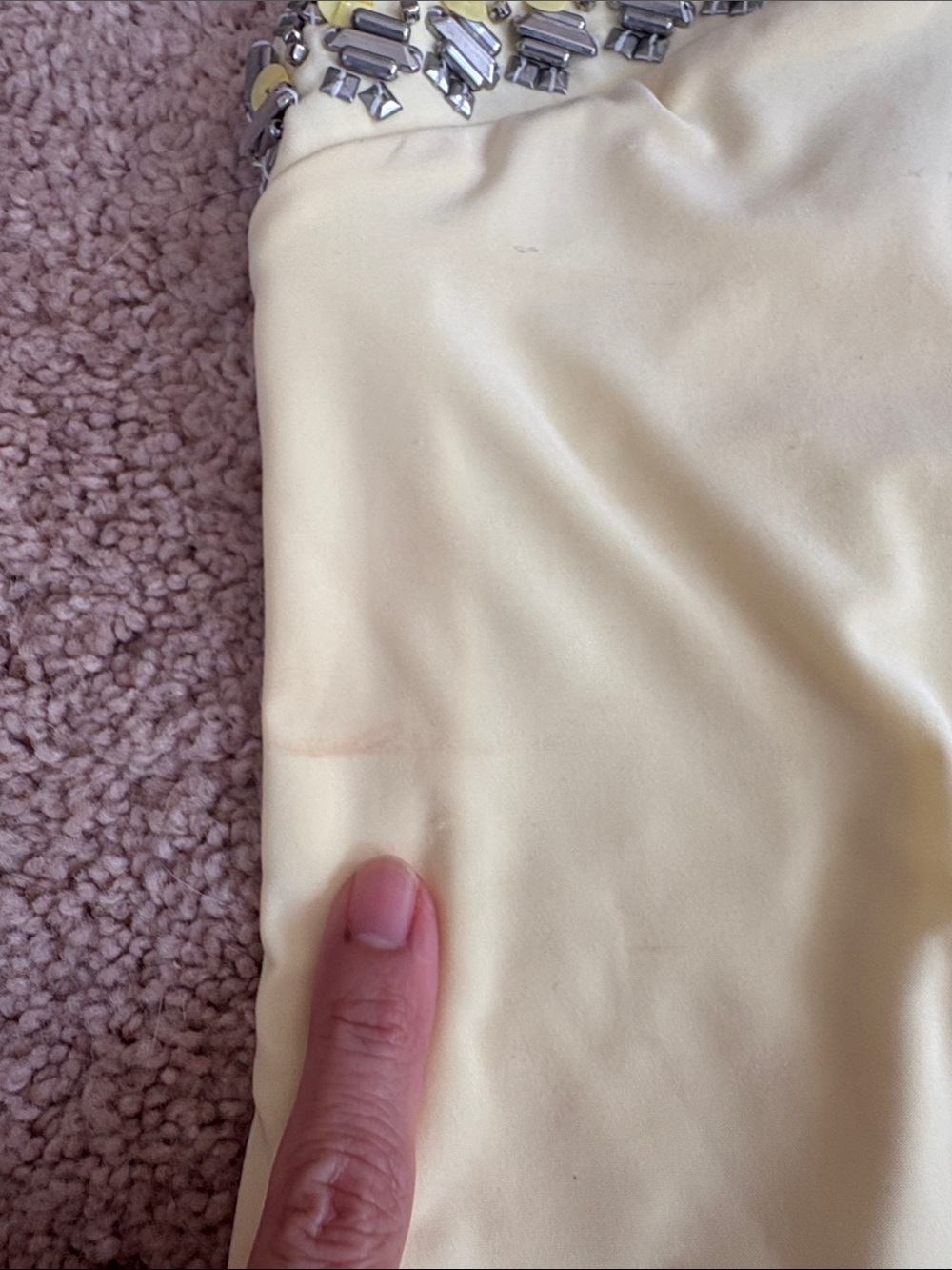 Cache Pale Yellow Embellished Halter Top - Picture 4 of 6